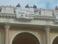 La protesta degli ippici al Carnevale Romano