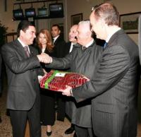 Il presidente del Turkmenistan in visita a Capannelle Il presidente del Turkmenistan in visita a Capannelle