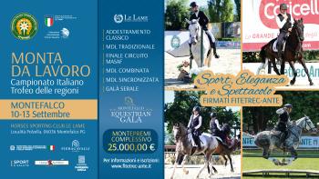 Montefalco, apertura campionato Italiano di Monta da Lavoro.