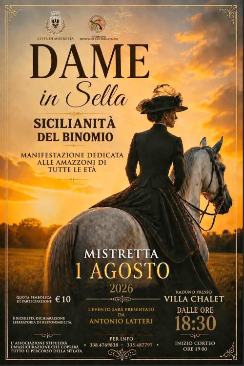 Mistretta il 1 Agosto 2026  dalle 18,30,  al via  
