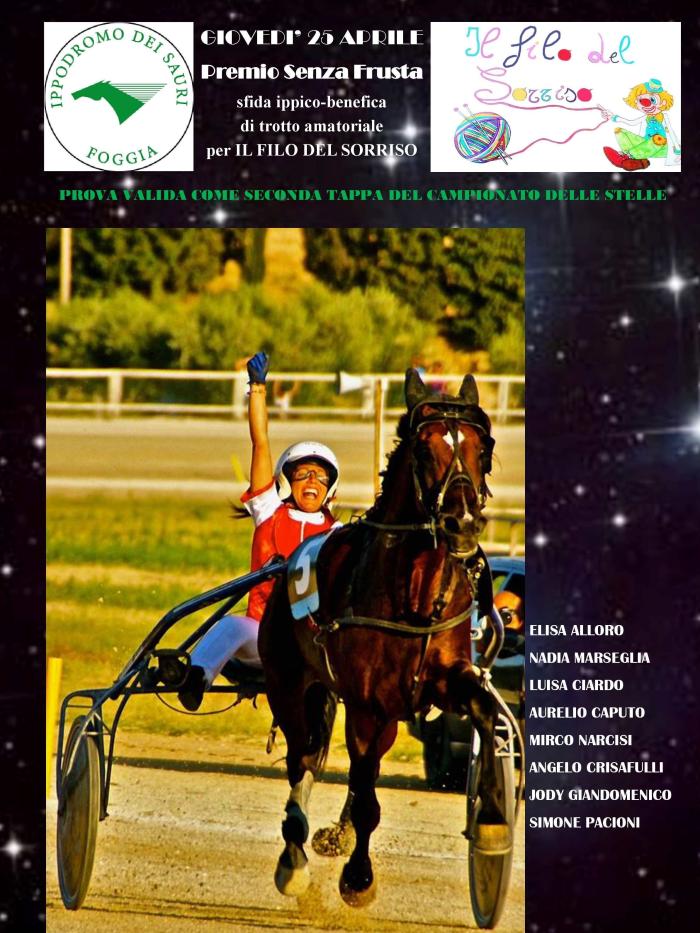 Grande  festa nel ben tenuto Ippodromo dei Sauri, senza frusta e con il sorriso