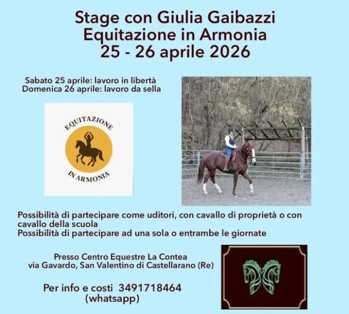 Nuovo stage di Giulia Gaibazzi Nuovo stage di Giulia Gaibazzi