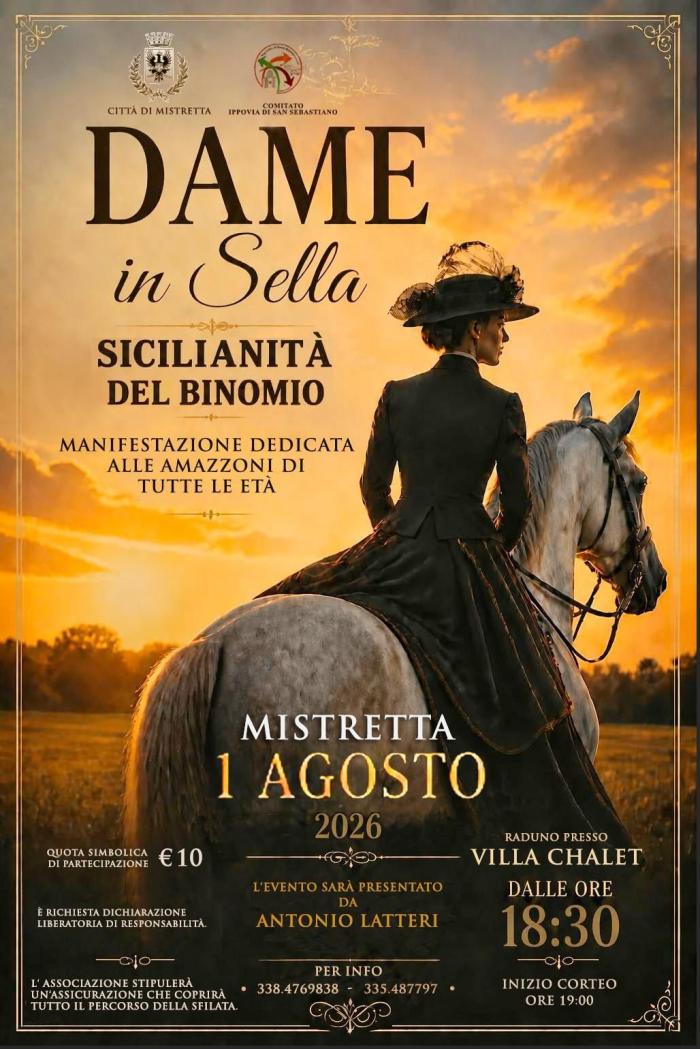 Mistretta il 1 Agosto 2026  dalle 18,30,  al via  
