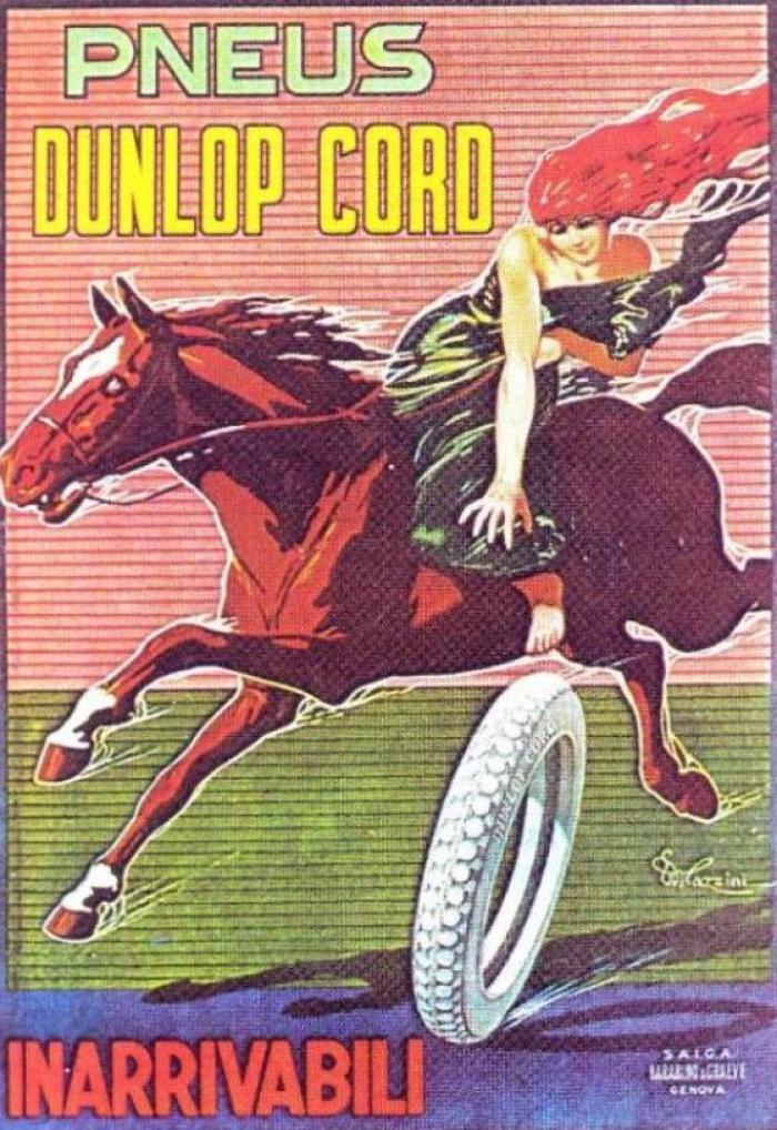 Pneus Dunlop. 1921. Autore Ettore Mazzini