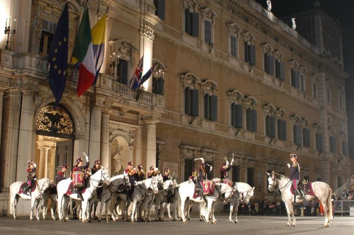 Fanfara a Cavallo Polizia di Stato  ospite della Mostra Nazionale del Cavallo