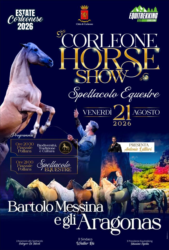 Corleone , il cavallo siciliano incontra l'arte equestre