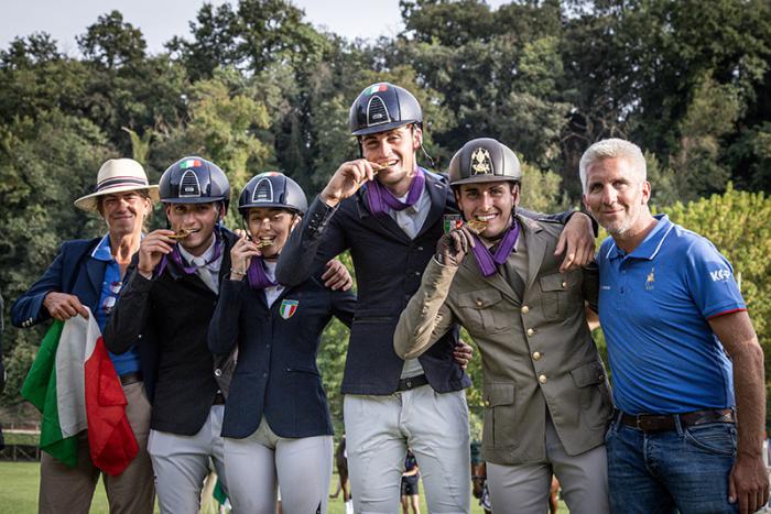 Europei Completo Montelibretti  oro del Team Italia Young Riders