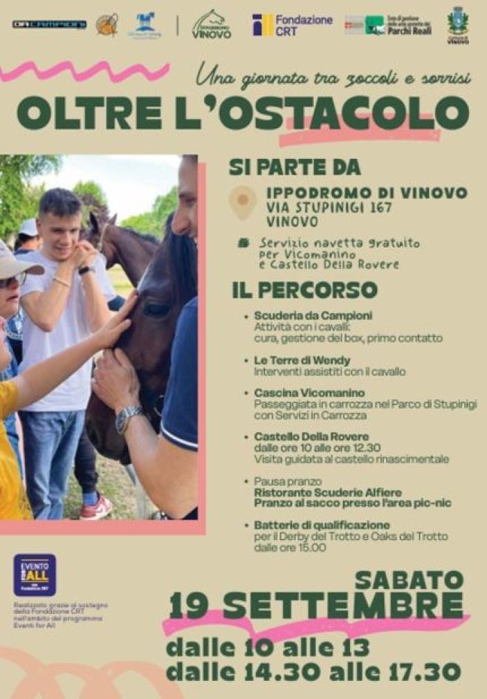 A Torino ' Oltre l'ostacolo ', un modo speciale di vivere il cavallo A Torino ' Oltre l'ostacolo ', un modo speciale di vivere il cavallo