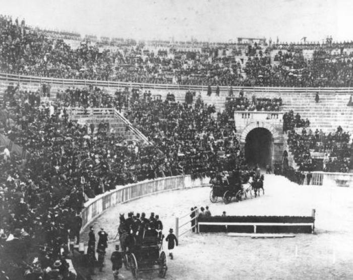 Un'immagine della Prima Fieracavalli di Verona datata 1898