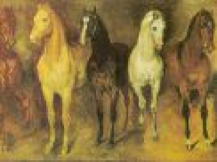 T.Géricault: in Home page Ufficiale dei cavalleggeri della guardia imperiale ( museo Louvre) qui sopra Sette Cavalli
