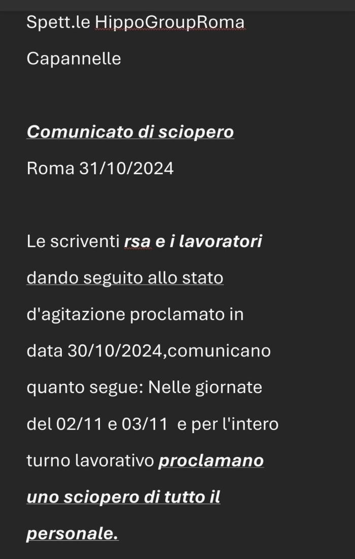 Capannelle, indetto lo sciopero dei lavoratori Capannelle, indetto lo sciopero dei lavoratori