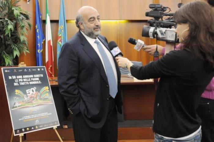 Gaetano Papalia nel corso della conferenza stampa Gaetano Papalia nel corso della conferenza stampa