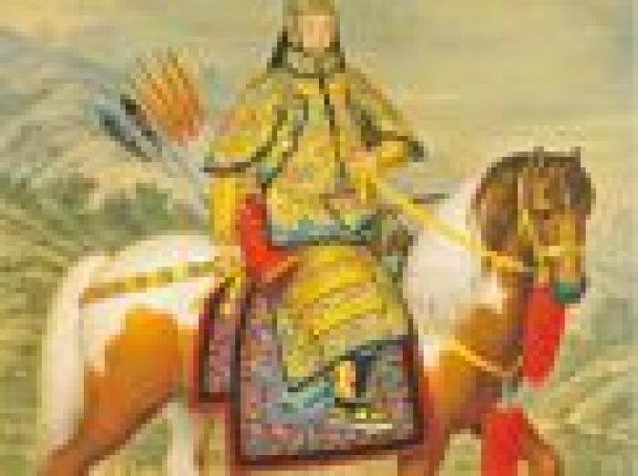Giuseppe Castiglione: ritratto equestre dell\'Imperatore Qianlong Giuseppe Castiglione: ritratto equestre dell\'Imperatore Qianlong