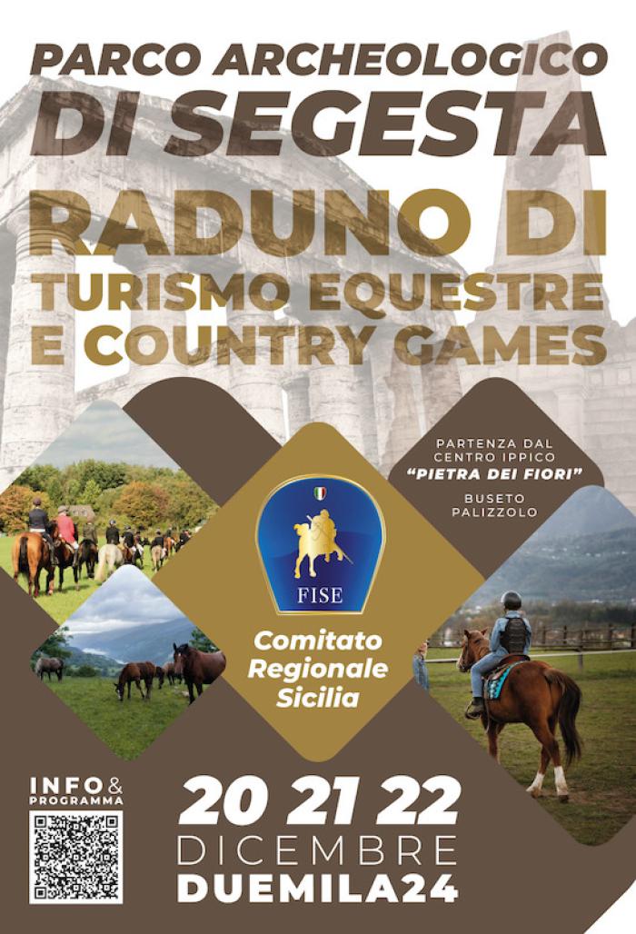 Sicilia,  raduno di Turismo equestre nel Parco Archeologico di Segesta